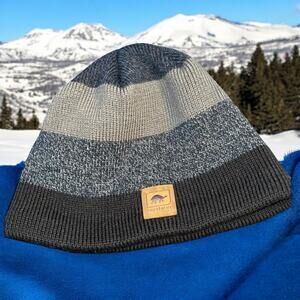 Turtle Fur Ragg Wool Beanie Lined Microfleece Knit Hat Recycled Winter Ski Cap